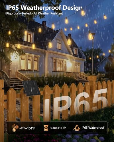 175FT Solar String Lights Outdoor (175FT(56 Sockets))