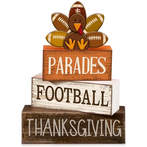 4 Pcs Fall Football Decor (Thanksgiving Football)