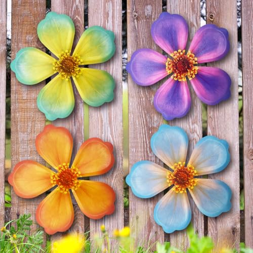 Metal Flowers Wall Decor (Flowers-J)