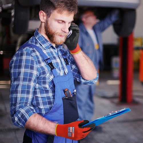Safety Work Gloves (Red (Touch Screen) / Small)