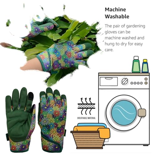 Gardening Glove (1 Pair Per Pack-green Florals / Medium)