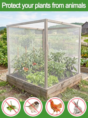 10x20ft Strong PP Nanocomposite Mosquito Net Garden Netting (White / 10x20 FT)