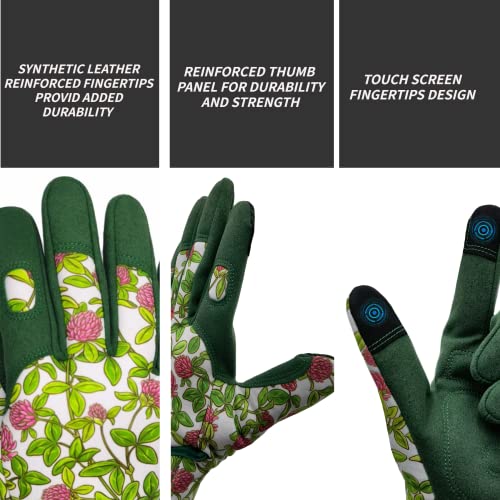 2 Pairs Gardening Gloves (2 Pairs Per Pack-green / Large)