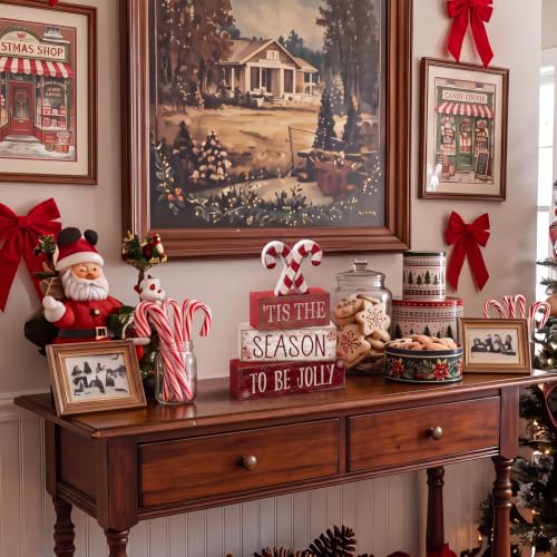 4 Pcs Christmas Table Decorations (Candy Cane)