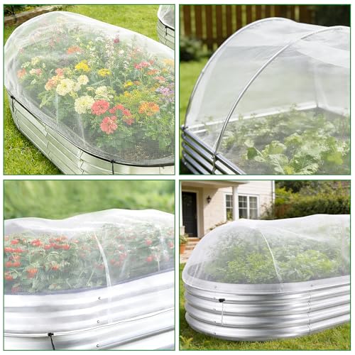 2 Pack Garden Netting for Raised Beds (4 X 2 Ft)