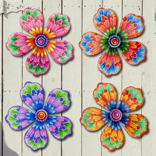 Metal Flowers Wall Decor (Flowers-K)