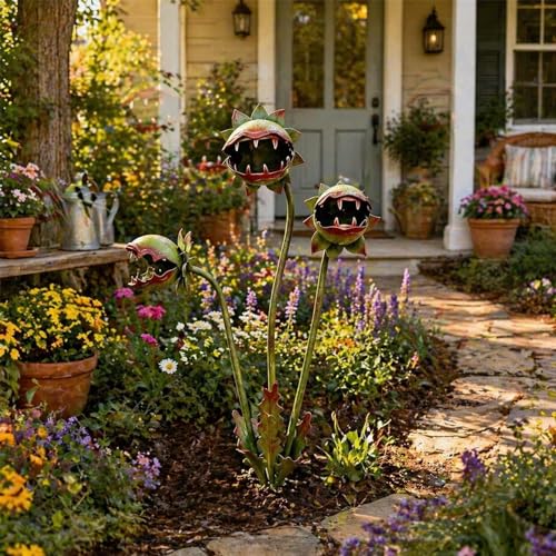 Whimsical Metal Garden Stake