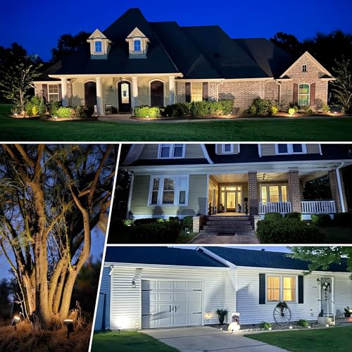 Solar Spot Lights Outdoor Waterproof (Cool White / 6 Pack)