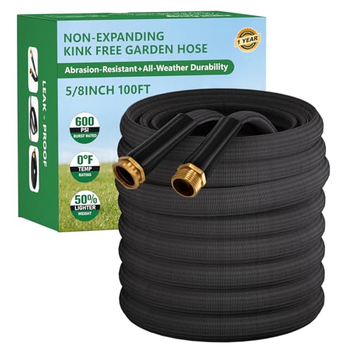 Garden Hose 100FT (Black / 100FT)