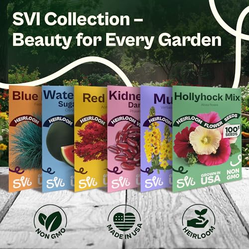 100 Mix Hollyhock Seeds