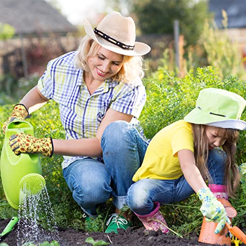 Gardening Gloves for Women (Grey+yellow)