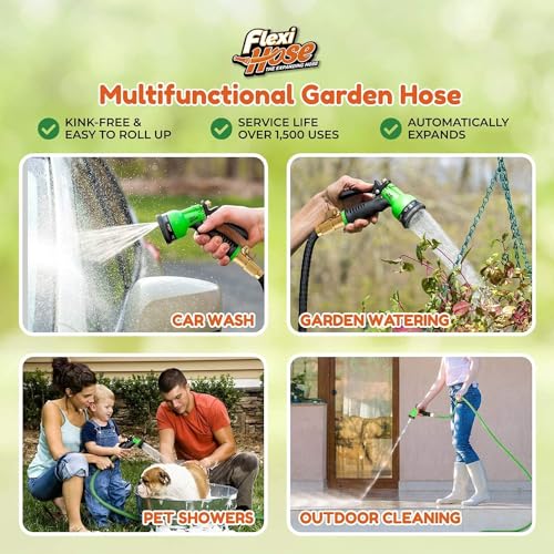 with 8 Function Nozzle (Black / 25ft)