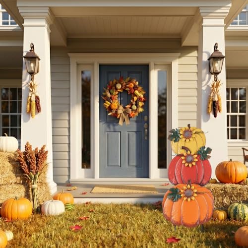 Fall Decorations for Home Outdoor (Red)