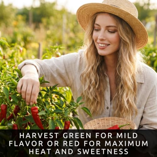 Red Cayenne Pepper Seeds for Planting (Red Cayenne)