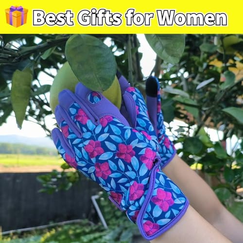 Gardening Gloves Women (1 Pair Per Pack-purple Palm / Medium)