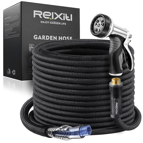 Garden Hose Flexible Water Hose (Black / 25FT)