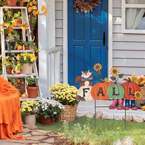 Fall Decorations Outdoor Garden Stakes
