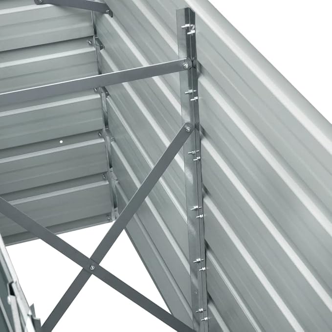 Garden Raised Bed Galvanized Steel 94.5"x15.7"x30.3" Green,Raised Garden Bed,Outdoor Planters for Flower Herb Garden