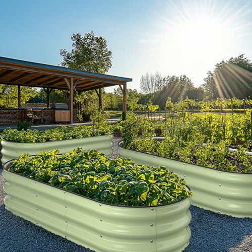Raised Garden Bed Kit (Avocado Green / 5×2×1 ft)