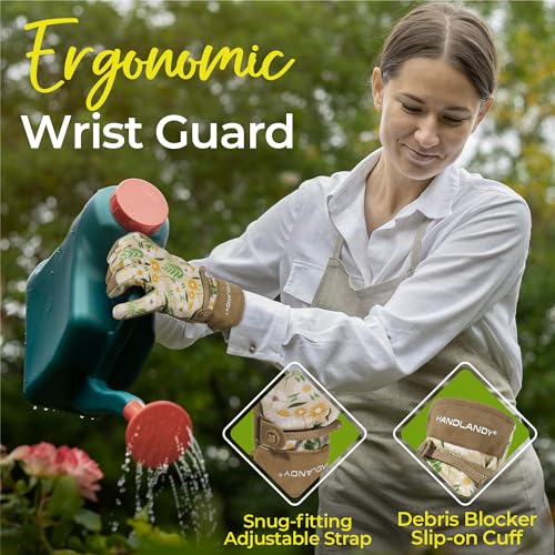 Gardening Gloves for Women (Khaki / Small (Pack of 1))