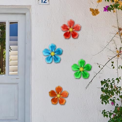 Metal Flowers Wall Decor (Flowers-E)