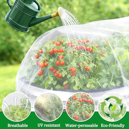 2 Pack Garden Netting for Raised Beds (4 X 2 Ft)