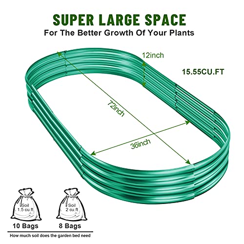 Green Raised Bed (6×3×1ft(1pcs） / 3-green)