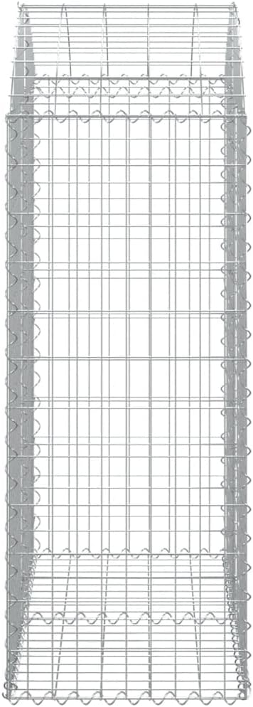 Tomato s Box for Vegetables Plant Stands Arched Gabion Basket 39.4"x19.7"x47.2"/55.1" Galvanized Ironfor Patio Balcony backyards