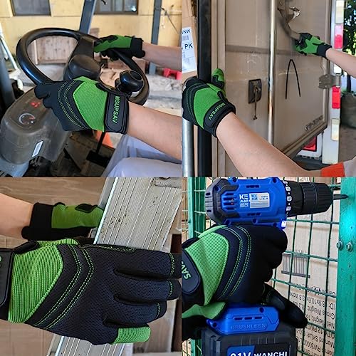 Utility Work Gloves Women (1 Pair Per Pack-green Work Gloves / Small)