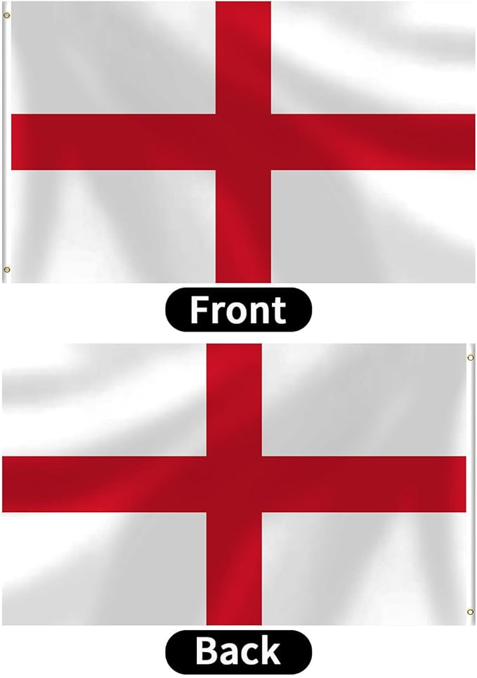 England Flag 3x5 FT Heavy Duty English Flag Double Stitched Vivid Color Fade Proof Outdoor Decor With Brass Grommets(England)