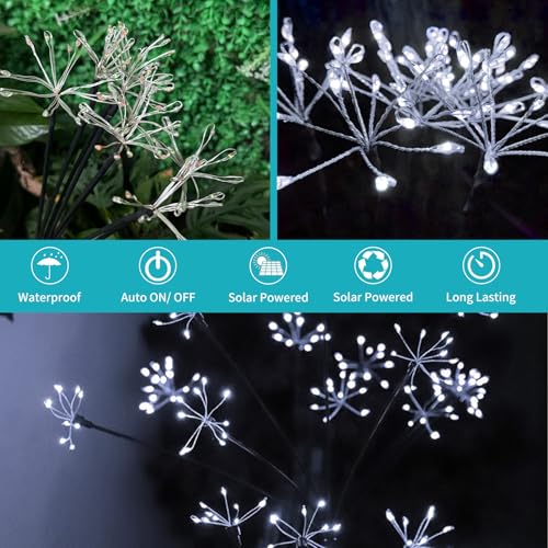Solar Garden Lights (Cool White / 2 Pack)