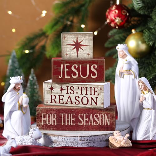 4 Pcs Christmas Table Decor (Jesus)