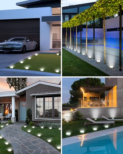 16 Pack Solar Lights Outdoor Waterproof (Cool White / 16 Pack)