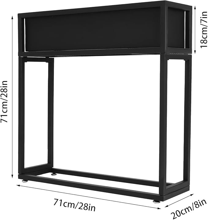 Raised Garden Bed, Standing Metal Growing Bed Planter Box Stand with Legs for Backyard Patio Balcony Outdoors or Indoors (28 * 8 * 28in)