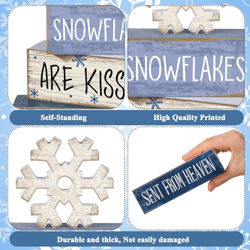 4 Pcs Christmas Snowflake Table Decor (Snowflakes)