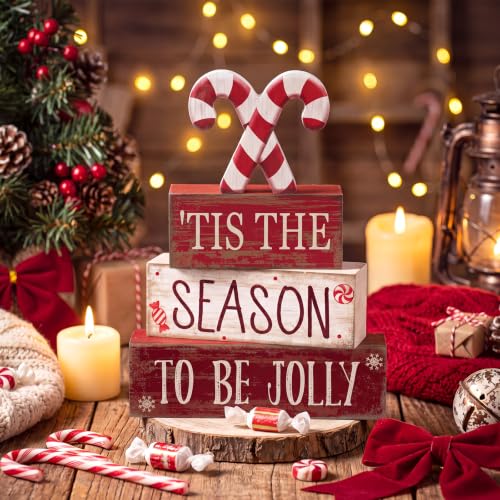 4 Pcs Christmas Table Decorations (Candy Cane)