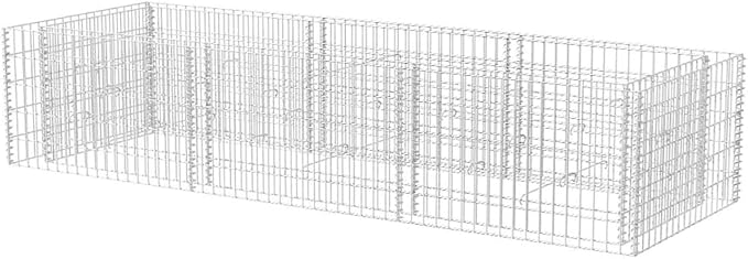 Gabion Raised Bed Steel 106.3"x35.4"x19.7",Raised Garden Bed,Outdoor Planters for Flower Herb Garden