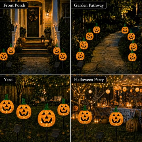 Solar Halloween Pumpkin Lights (Orange)