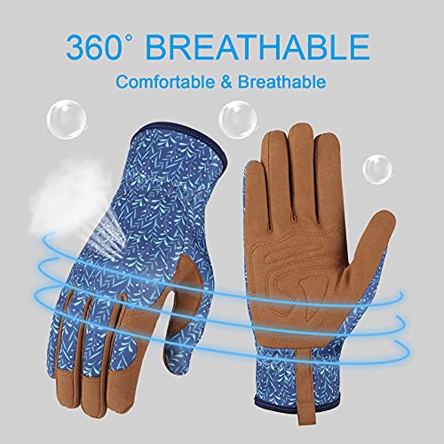 Gardening Gloves for Women (D-blue)