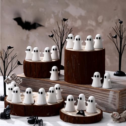 50 Pcs Mini Halloween Ghost Figurines (Halloween Ghost)