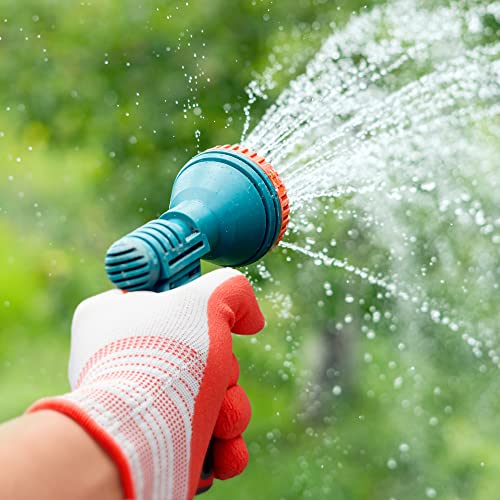 2 Pairs Gardening Gloves for Women Ladies (Bright Red, Mint Green / Medium (Pack of 2))