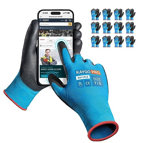 Safety Work Gloves (Blue (Touch Screen) / Small)