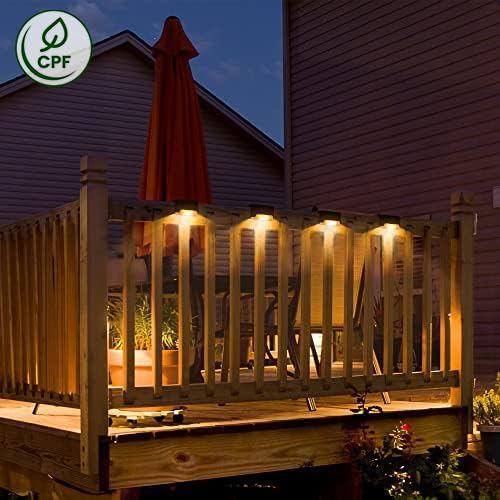 Solar Deck Lights Outdoor 20 Pack (20 / Warm White)