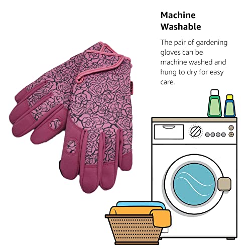 Women Gardening Gloves (1 Pair Per Pack-pink / Medium)