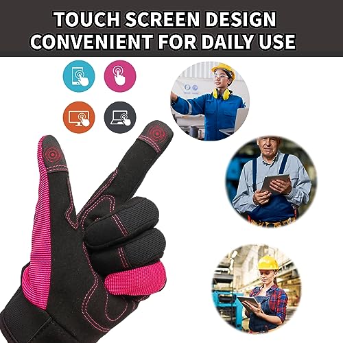 Women's Large Pink Work Gloves (1 Pair Per Pack-pink Work Gloves / Large)