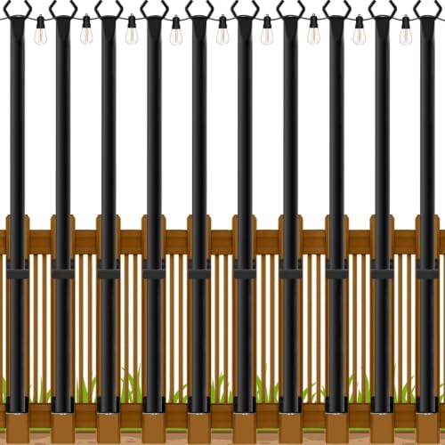 10 Pack 5Ft String Light Poles (10 Pack 5FT)