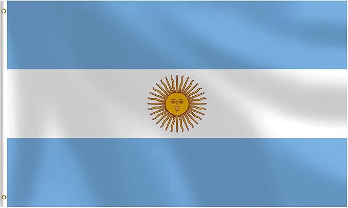 Argentina Flag 3x5 FT Heavy Duty Argentine Flag Double Stitched Vivid Color Fade Proof Outdoor Decor With Brass Grommets(Argentina)