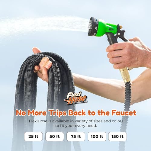 with 8 Function Nozzle (Black / 25ft)