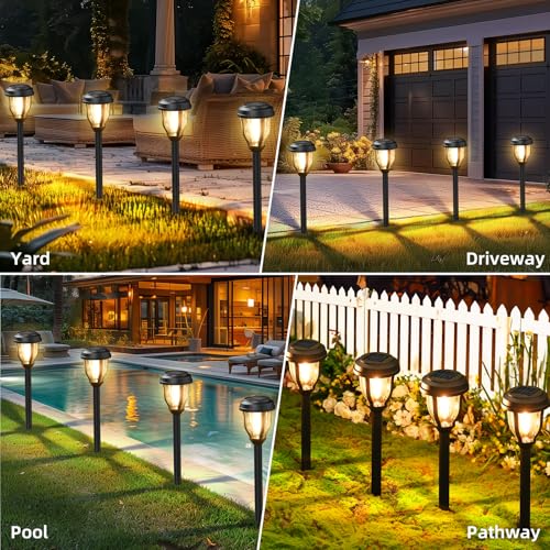 Solar Lights Outdoor (6 Pack - Warm)