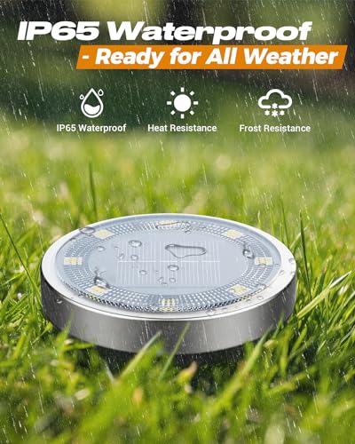16 Pack Solar Lights Outdoor Waterproof (Cool White / 16 Pack)
